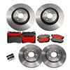 2007-14 Mustang Brembo Rotor & Pad Kit - 14" Front & 11.81" Rear GT/GT500/Boss 302