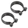 2011-2014 Mustang Over Axle Pipe Exhaust Clamp Pair - GT/GT500
