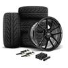 2015-23 Mustang SVE DHP1 Forged Wheel & Kenda Tire Kit - 19x10.5/11  - Black Mach 1