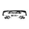 2018-23 Mustang GT500 Style Rear Valance With Tips