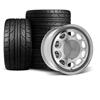 1979-93 Mustang 5 Lug 10-Hole Wheel & Nitto Tire Kit - 17x8/9  - Machined