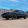 1979-1993 Mustang SVE Saleen SC Style Wheel Kit - Black w/ Machined Lip & Rivets - 17x8/9