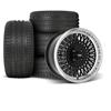 1979-93 Mustang SVE 4 Lug Mesh Wheel & Sumitomo Tire Kit - 17x8/9  - Gloss Black