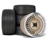 1979-93 Mustang SVE 4 Lug Mesh Wheel & Sumitomo Tire Kit - 17x8/9  - Classic Gold