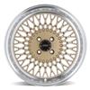 1979-93 Mustang SVE 4 Lug Mesh Wheel & Nitto Tire Kit - 17x8/9  - Classic Gold