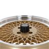 1979-1993 SVE Mustang Fox Body 4 Lug Mesh Wheel & Tire Kit - Classic Gold - 17x8 - HTR Z5 Tires
