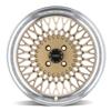1979-1993 SVE Mustang Fox Body 4 Lug Mesh Wheel & Tire Kit - Classic Gold - 17x8 - HTR Z5 Tires