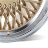 1979-1993 SVE Mustang Fox Body 4 Lug Mesh Wheel & Tire Kit - Classic Gold - 17x8 - HTR Z5 Tires