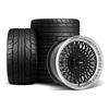 1979-93 Mustang SVE 5 Lug Mesh Wheel & Nitto Tire Kit - 17x8/9  - Gloss Black