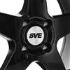 1979-93 Mustang SVE 4 Lug SC Wheel Kit - 18x8.5/10  - Black w/ Rivets