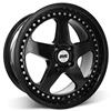 1979-93 Mustang SVE 4 Lug SC Wheel Kit - 18x8.5/10  - Black w/ Rivets