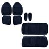 1992-1993 Bronco Acme Seat Upholstery w/ Front Buckets - Cloth - Crystal Blue