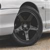 1994-04 Mustang SVE 2003 Cobra Style Wheel & Drag Nitto Tire Kit - 17x9/10.5 - Black - Deep Dish