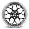 1994-04 Mustang SVE Drag Comp Wheel & Tire Kit - 17x4.5 & 15x10  - Gloss Black - M/T Tires
