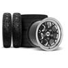 1994-04 Mustang SVE Drag Comp Wheel & Tire Kit - 17x4.5 & 15x10  - Gloss Black - M/T Tires