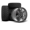 1994-04 Mustang SVE R350 Wheel & Kenda Tire Kit - 18x9/10  - Liquid Graphite