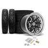 2005-14 Mustang SVE Drag Comp Wheel & Tire Kit - 17x4.5 & 15x10  - Gloss Black - M/T Tires