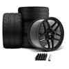 2005-14 Mustang SVE X500 Wheel & Nitto Tire Kit - 19x10/11  - Gloss Black