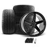 2005-2014 Mustang Classic5 V2 Wheel & Ohtsu Tire Kit - 20x10 - Gloss Black