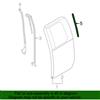 2010-14 F-150 Raptor Rear Of Door Weatherstrip - RH Super Cab