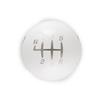 2011-14 Mustang Billetworkz Weighted Shift Knob - Coyote Engraved - Gloss White