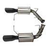 2011-14 Mustang Roush Axle Back Exhaust Kit  - Black Tips GT/GT500