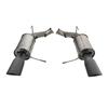 2011-14 Mustang Roush Axle Back Exhaust Kit  - Black Tips GT/GT500