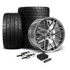 2015-23 Mustang Downforce Wheel & Nitto Tire Kit  - 20x8.5/10 - Gloss Graphite