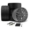 2015-23 Mustang SVE R357 Wheel & Nitto NT05 Tire Kit - 19x10/11 - Gloss Graphite