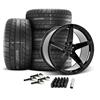 2015-2023 Mustang Velgen Classic5 V2 Wheel & MT Tire Kit - 20x10/11 - Gloss Black