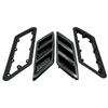 2015-23 Mustang Roush Fender Vent Heat Extractors  - Gloss Black