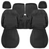 2015-2023 Mustang Factory Style Seat Covers - Black Simulated Leather