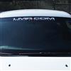 LMR.com Windshield Banner  - White w/ Red Dot