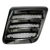 2018-23 Mustang Roush Heat Extractor Hood Inserts  - Gloss Black