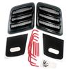 2018-23 Mustang Roush Heat Extractor Hood Inserts  - Gloss Black