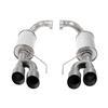 2018-26 Mustang Roush Axle Back Exhaust Kit - Non-Active Exhaust  - Black Quad Tips