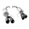 2018-26 Mustang Roush Axle Back Exhaust Kit - Non-Active Exhaust  - Black Quad Tips