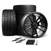 2024-26 Mustang Velgen VF5 Wheel & Nitto Tire Kit - 20x10/11  - Gloss Black