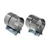 Stepped Exhaust Band Clamps - 3.0"  - Stainless