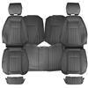 1987-89 Mustang TMI Sport Seat Vinyl Upholstery Kit  - Smoke Gray Hatchback
