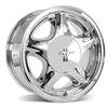1979-93 Mustang 4 Lug Pony Wheel & Hankook Tire Kit - 16x7 - Chrome