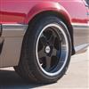 Mustang Saleen SC Style Wheel Kit - 17x9/10 - Black w/ Machined Lip | 79-93