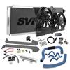 1986-93 Mustang SVE Aluminum Radiator & Contour Fan Kit with HD Hoses 5.0