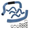 1986-93 Mustang SVE Aluminum Radiator & Contour Fan Kit with HD Hoses  - Black 5.0