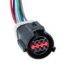 1987-93 Mustang Dash Harness Connector Pigtail  - Round 8 Pin Female