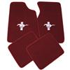 1993-93 Mustang ACC Floor Mats w/ Pony Logo Ruby Red 