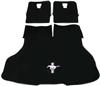 1983-86 Mustang ACC Hatch Area Carpet with Running Pony Logo Black