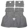 1987-89 Mustang ACC Hatch Area Carpet with Running Pony Logo Smoke Gray