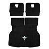 1984-86 Mustang ACC Hatch Area Carpet with Running Pony Logo Black