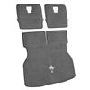 1984-86 Mustang ACC Hatch Area Carpet with Running Pony Logo Dark Gray/Svo Gray